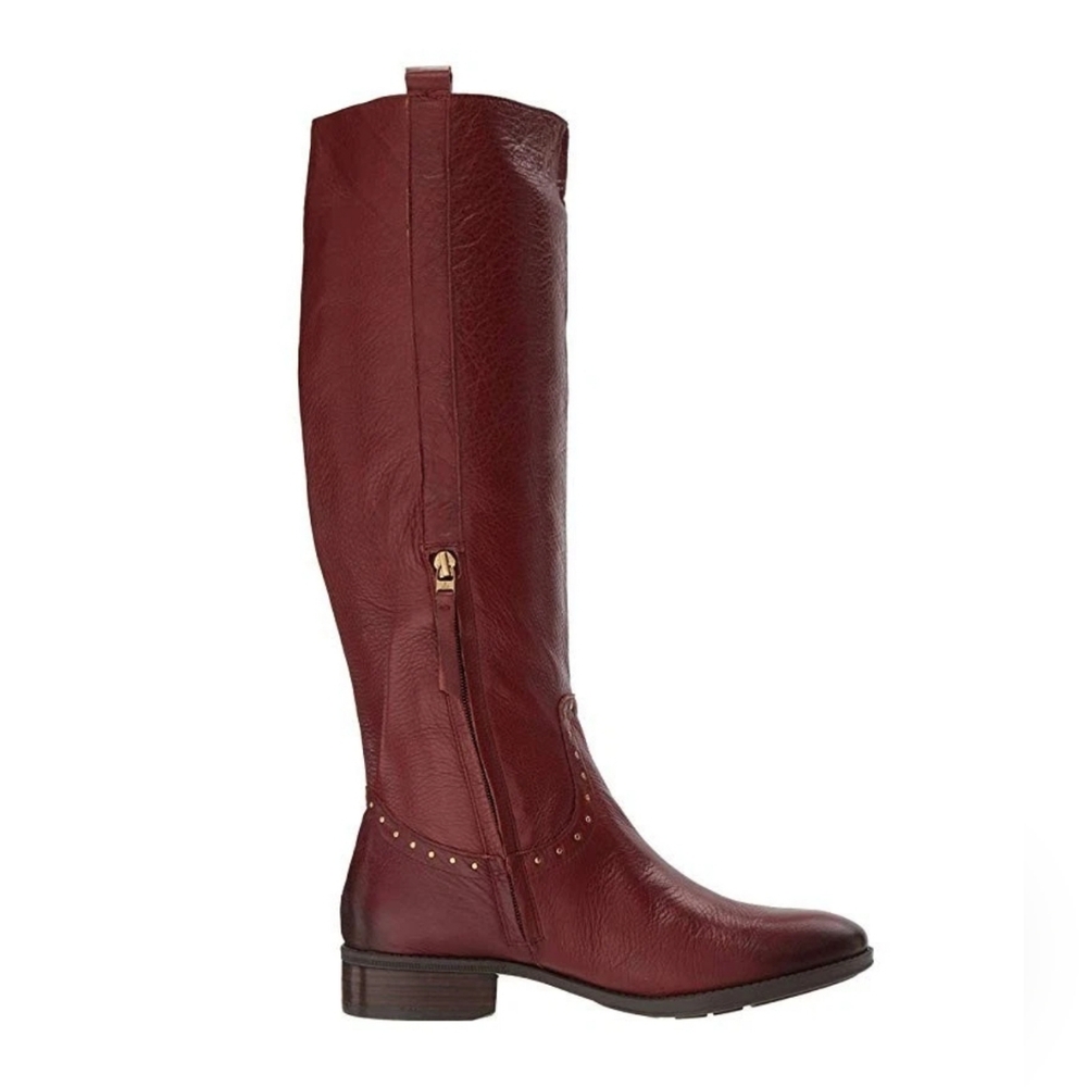 Prina Leather Tall Boot Redwood Brown Neymar 6M